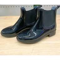 Ladies Waterproof Rain Gumboots, typically made from PVC and featuring a Chelsea boot design.
