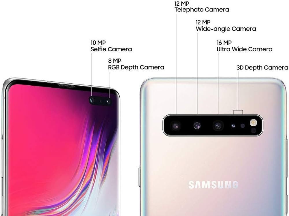 REFURBISHED SAMSUNG S10 5G 256GB ROM 8GB RAM DISPLAY 6.7 INCHES REAR CAMERA 12MP + 12MP + 16MP + 0.038MP ANDROID 12 GOLD
