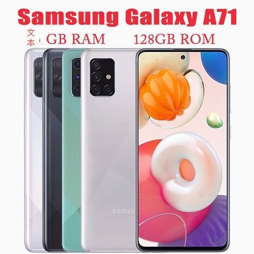 REFURBISHED SAMSUNG A71 5G 128GB ROM 8GB RAM DISPLAY 6.7 INCHES 8GB RAM 128GB ROM REAR CAMERA 64MP + 12MP + 5MP + 5MP BATTERY CAPACITY 4500Mah