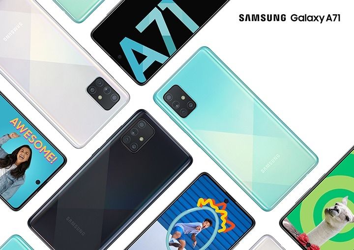 REFURBISHED SAMSUNG A71 5G 128GB ROM 8GB RAM DISPLAY 6.7 INCHES 8GB RAM 128GB ROM REAR CAMERA 64MP + 12MP + 5MP + 5MP BATTERY CAPACITY 4500Mah