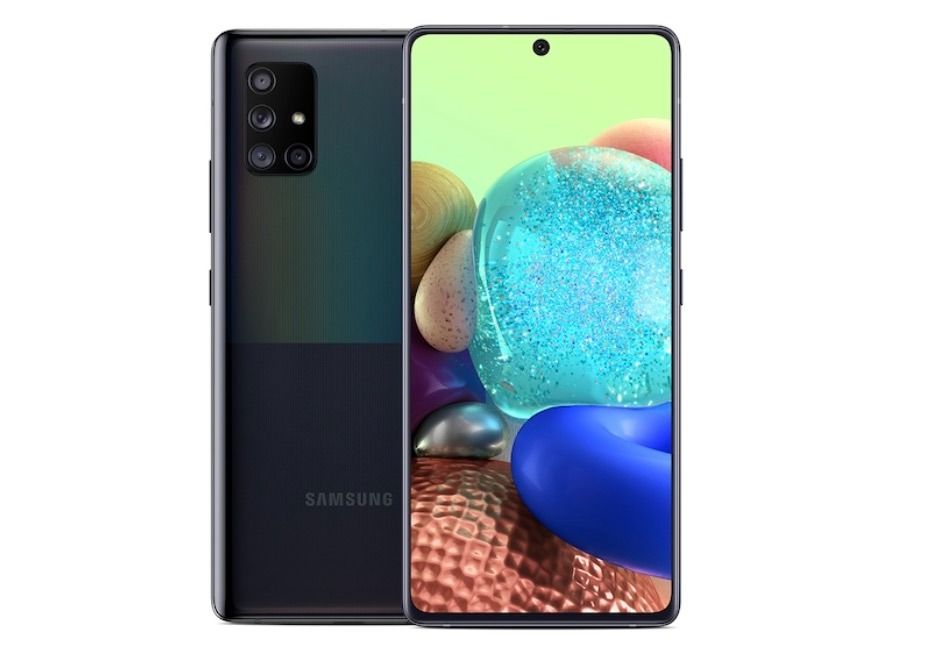 REFURBISHED SAMSUNG A71 5G 128GB ROM 8GB RAM DISPLAY 6.7 INCHES 8GB RAM 128GB ROM REAR CAMERA 64MP + 12MP + 5MP + 5MP BATTERY CAPACITY 4500Mah