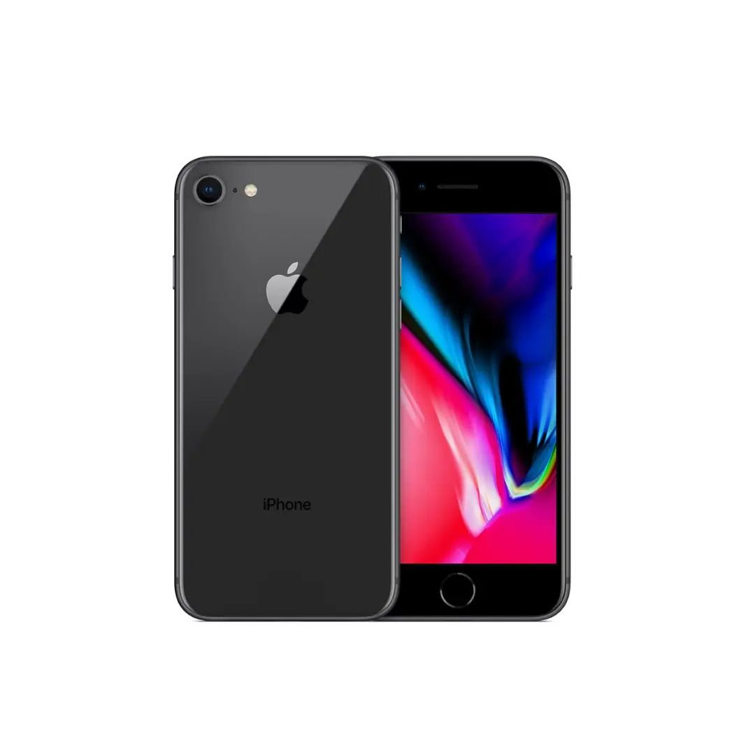 REFURBISHED IPHONE 8 64GB RED DUAL BACK CAMERA 12MP+7MP DISPLAY SIZE 4.7 INCHES BATTERY HEALTH 100% WITH ACCESSORIES