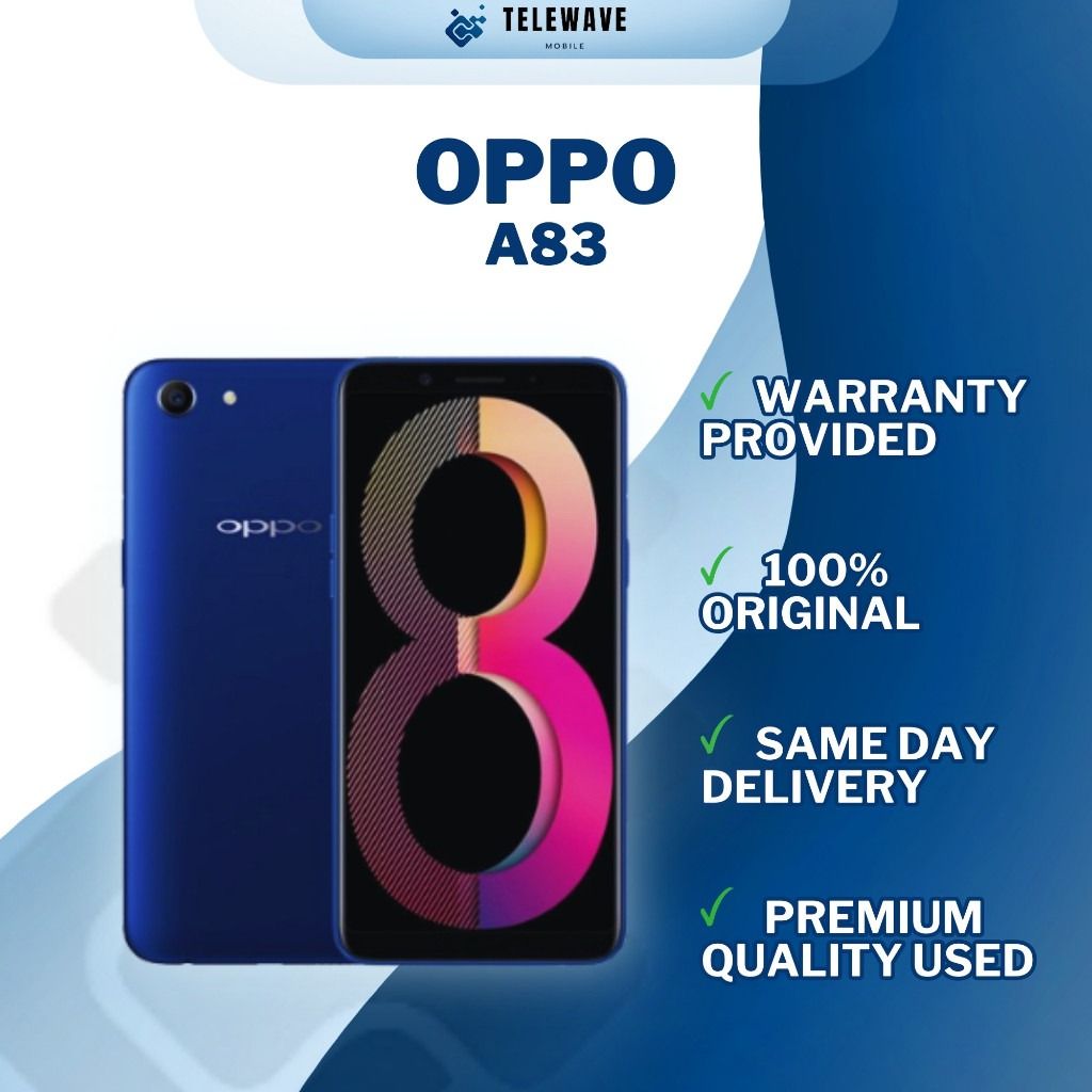 REFURBISHED OPPO A83 32GB ROM 3GB RAM DISPLAY 5.7 INCHES BACK CAMERA 13MP AND FRONT CAMERA 8MP ANDROID 7.1 GOLD/BLACK