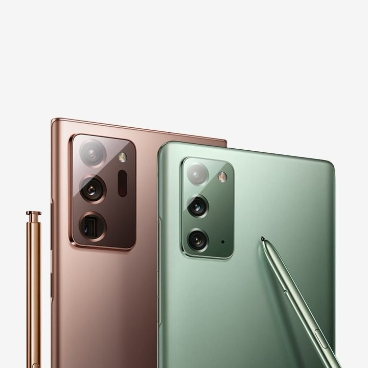 SEALED SAMSUNG NOTE 20 5G 8GB RAM 128GB ROM DISPLAY 6.7 INCHES TRIPPLE REAR CAMERA 12MP + 64MP + 12MP BATTERY CAPACITY 4300 MAH MYSTIC BRONZE/GREEN