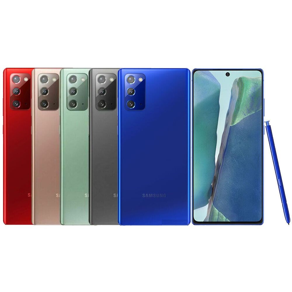 SEALED SAMSUNG NOTE 20 5G 8GB RAM 128GB ROM DISPLAY 6.7 INCHES TRIPPLE REAR CAMERA 12MP + 64MP + 12MP BATTERY CAPACITY 4300 MAH MYSTIC BRONZE/GREEN
