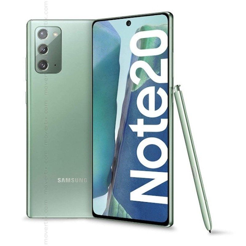 SEALED SAMSUNG NOTE 20 5G 8GB RAM 128GB ROM DISPLAY 6.7 INCHES TRIPPLE REAR CAMERA 12MP + 64MP + 12MP BATTERY CAPACITY 4300 MAH MYSTIC BRONZE/GREEN