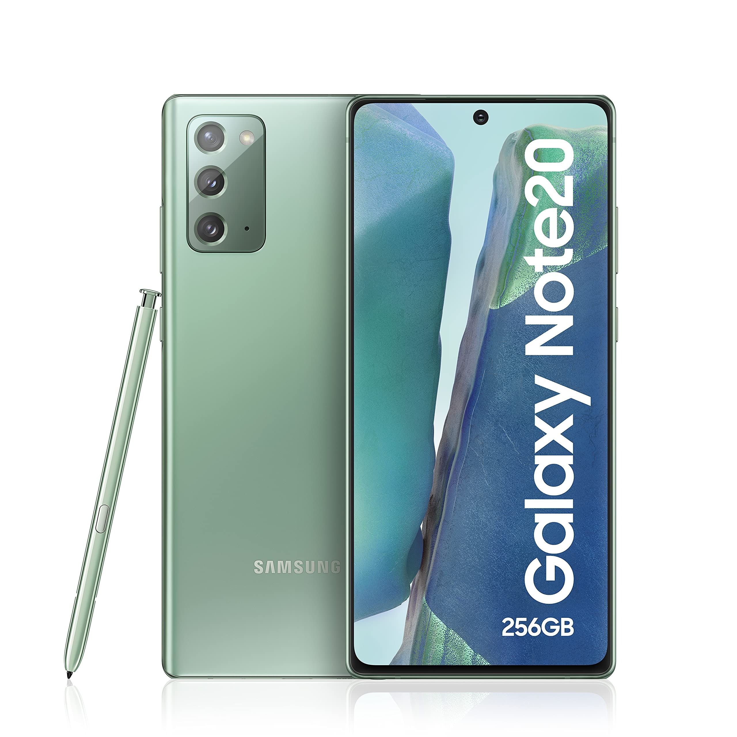 SEALED SAMSUNG NOTE 20 5G 8GB RAM 128GB ROM DISPLAY 6.7 INCHES TRIPPLE REAR CAMERA 12MP + 64MP + 12MP BATTERY CAPACITY 4300 MAH MYSTIC BRONZE/GREEN