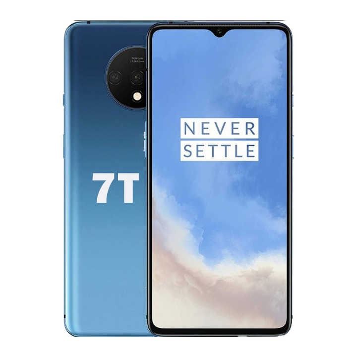 REFURBISHED ONEPLUS 7T 256GB ROM 8GB RAM DISPLAY 6.55 INCHES REAR CAMERA 48MP + 16MP + 12MP FRONT CAMERA 16MP GRAY