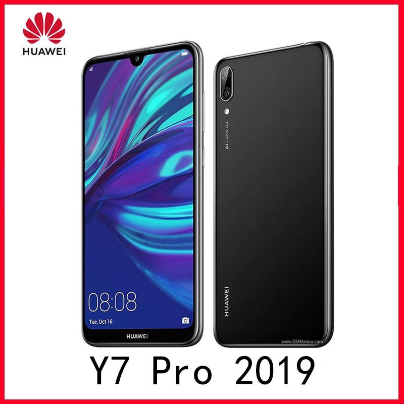 REFURBISHED HUAWEI Y7 PRO 64GB ROM 4GB RAM DISPLAY 6.26 INCHES REAR CAMERA 13MP+2MP FRONT CAMERA 16MP BATTERY CAPACITY 4000Mah ANDROID 8.1