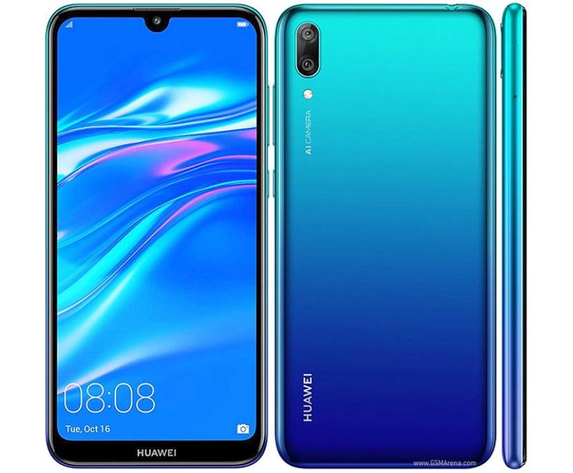 REFURBISHED HUAWEI Y7 PRO 64GB ROM 4GB RAM DISPLAY 6.26 INCHES REAR CAMERA 13MP+2MP FRONT CAMERA 16MP BATTERY CAPACITY 4000Mah ANDROID 8.1
