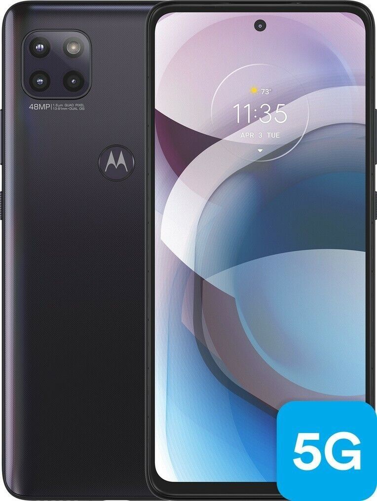 REFURBISHED MOTOROLA ONE 5G ACE 128GB ROM 4GB RAM DISPLAY 6.7 INCHES REAR CAMERA 48MP + 8MP + 2MP FRONT CAMERA 16MP BATTERY CAPACITY 5000Mah