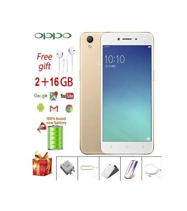 REFURBISHED OPPO A37 2GB RAM 16GB ROM DISPLAY 5.0 INCHES NON DETACHABLE BATTERY REAR CAMERA 8.0 MP GOLD