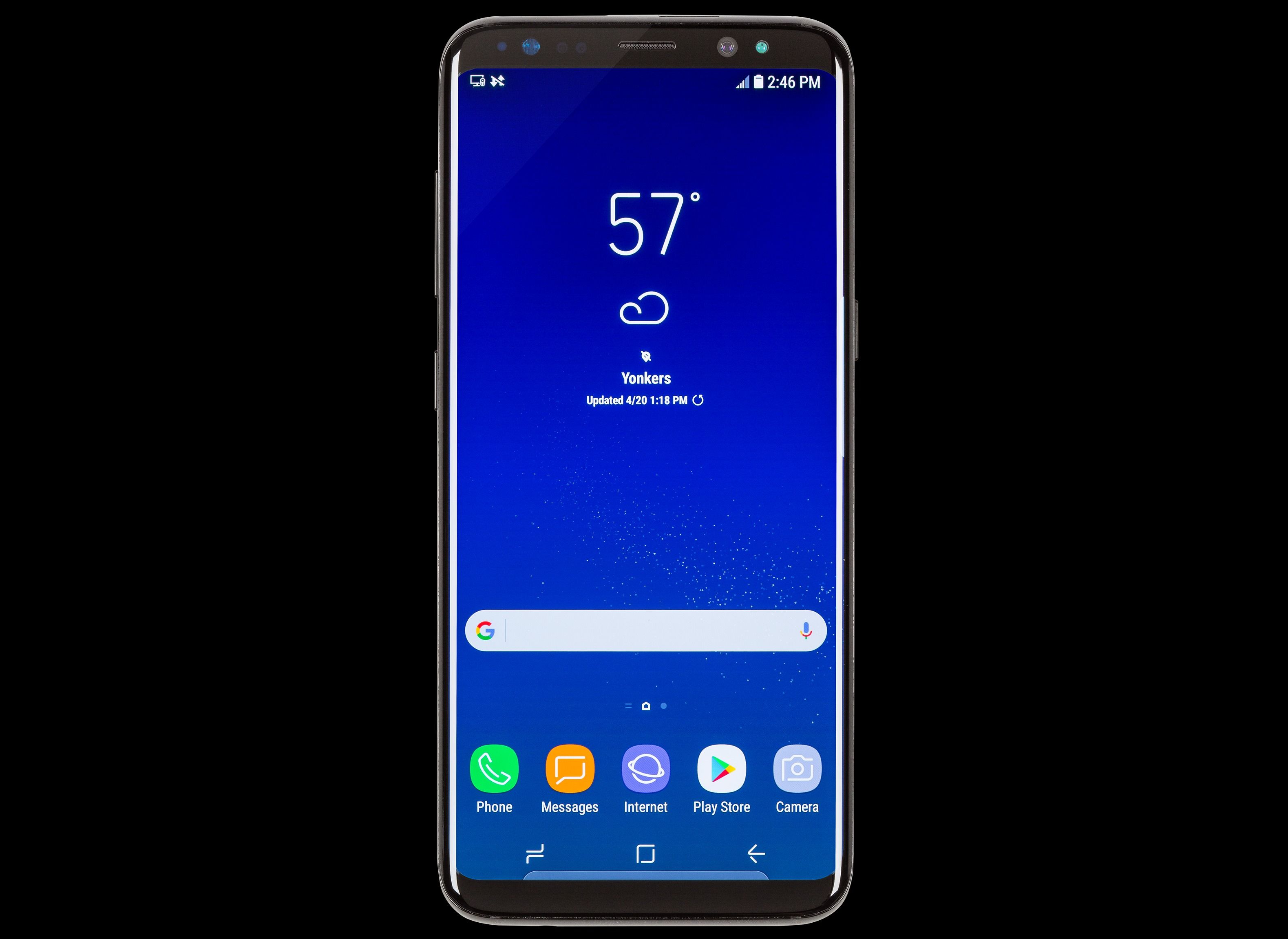 SAMSUNG GALAXY S8 64GB ROM 4GB RAM DISPLAY 5.80 INCHES REAR CAMERA 12.0MP FRONT CAMERA 8.0MP 90HZ CURVED AMOLED DISPLAY Qualcomm MSM8998 Snapdragon 835 BLUE