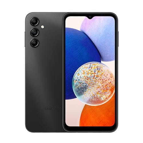 REFURBISHED SAMSUNG A14 4G 128GB ROM 6GB RAM DISPLAY 6,60 INCHES REAR CAMERA 50MP + 5MP FRONT CAMERA  13MP BATTERY CAPACITY 500Mah ANDROID 14