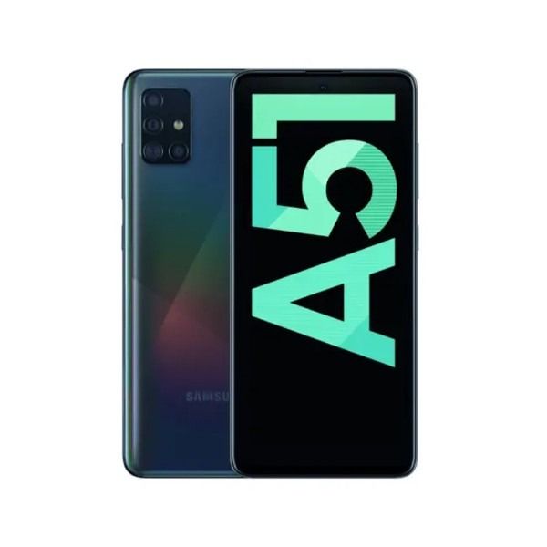 SAMSUNG GALAXY A51 128GB ROM 6GB RAM DISPLAY 6.5 INCHES REAR CAMERA 48MP + 12MP + 5MP + 5MP FRONT CAMERA  32MP BATTERY CAPACITY 4000Mah ANDROID 13