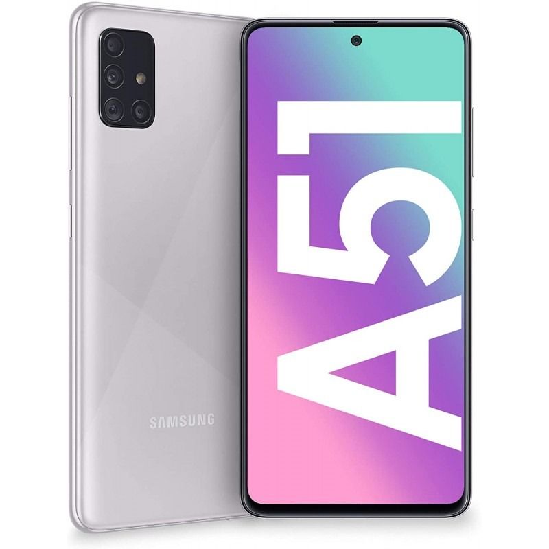 SAMSUNG GALAXY A51 128GB ROM 6GB RAM DISPLAY 6.5 INCHES REAR CAMERA 48MP + 12MP + 5MP + 5MP FRONT CAMERA  32MP BATTERY CAPACITY 4000Mah ANDROID 13