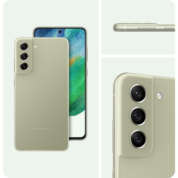 REFURBISHED SAMSUNG S21 FE 5G 128GB ROM 6GB RAM DISPLAY  6.4 INCHES REAR CAMERA 12MP + 12MP + 8MP FRONT CAMERA 32MP ANDROID 15 BATTERY CAPACITY 4500Mah