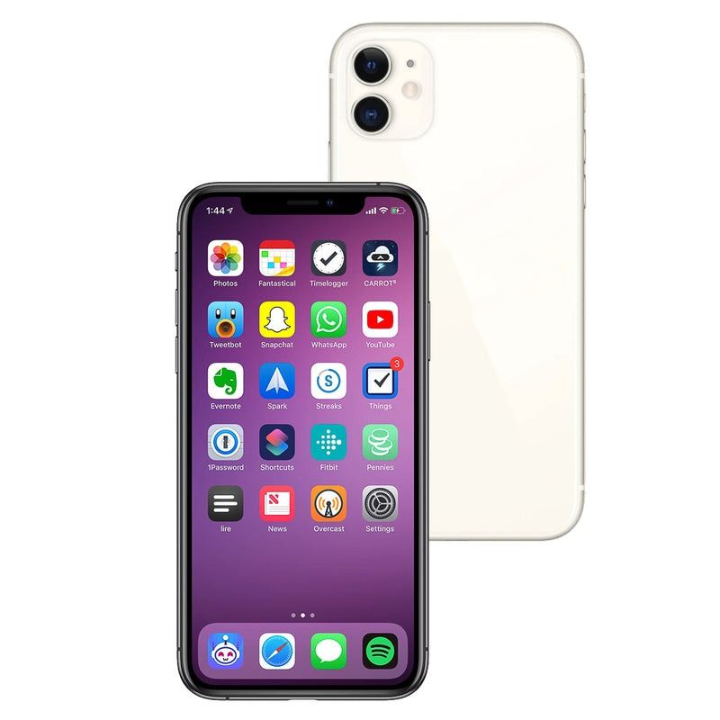 REFURBISHED IPHONE 11 128GB ROM 4GB RAM DISPLAY 6.1 INCHES  REAR CAMERA 12MP + 12MP FRONT CAMERA 12MP BATTERY HEALTH 100% IOS 18