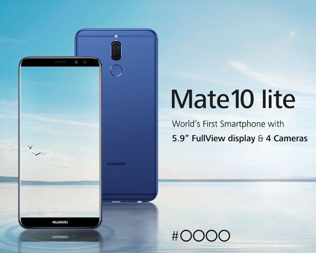 REFURBISHED HUAWEI MATE 10 LITE 64GB ROM 4GB RAM DISPLAY 5.9 INCHES REAR CAMERA 16MP FRONT CAMERA 13MP BLACK