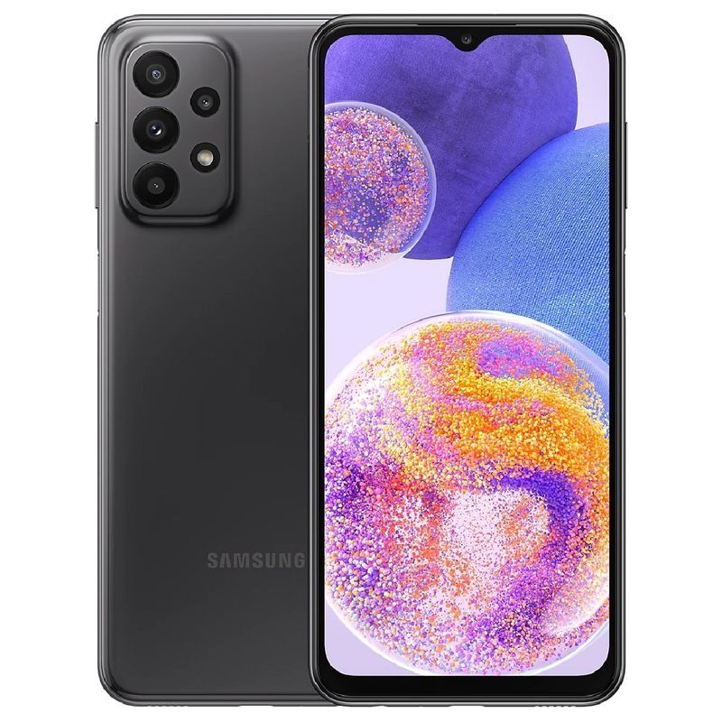REFURBISHED SAMSUNG A23 5G 128GB ROM 4GB RAM DISPLAY 6.6 INCHES REAR CAMERA 50MP + 5MP + 2MP + 2MP FRONT CAMERA 8MP BATTERY CAPACITY 5000MAH