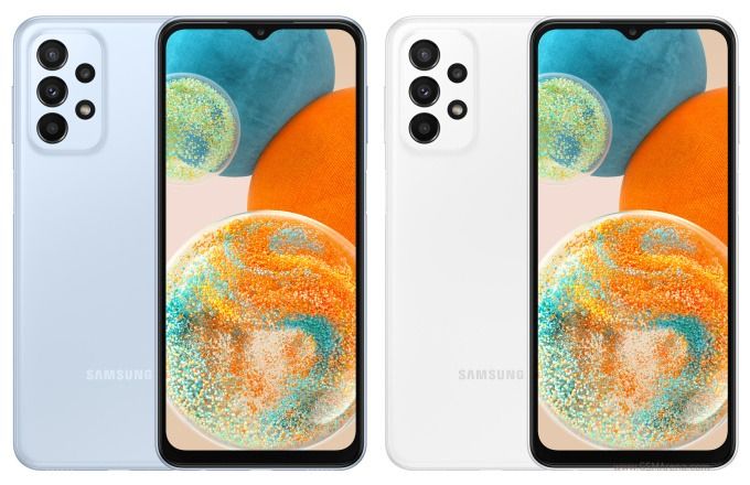 REFURBISHED SAMSUNG A23 5G 128GB ROM 4GB RAM DISPLAY 6.6 INCHES REAR CAMERA 50MP + 5MP + 2MP + 2MP FRONT CAMERA 8MP BATTERY CAPACITY 5000MAH