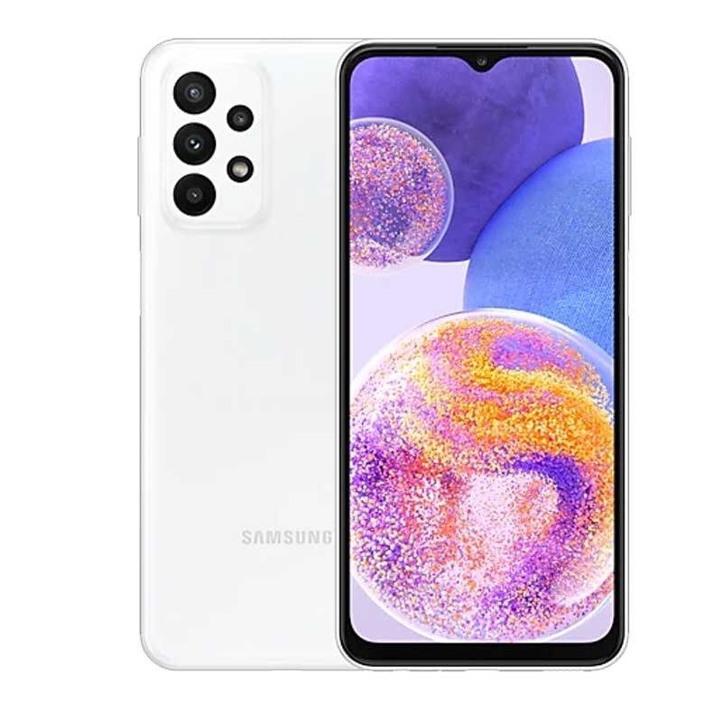 REFURBISHED SAMSUNG A23 5G 128GB ROM 4GB RAM DISPLAY 6.6 INCHES REAR CAMERA 50MP + 5MP + 2MP + 2MP FRONT CAMERA 8MP BATTERY CAPACITY 5000MAH