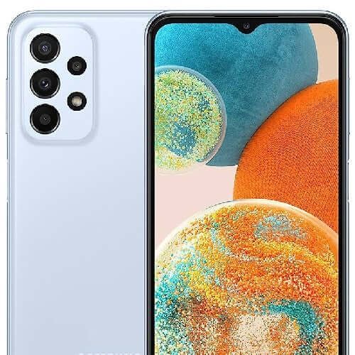 REFURBISHED SAMSUNG A23 5G 128GB ROM 4GB RAM DISPLAY 6.6 INCHES REAR CAMERA 50MP + 5MP + 2MP + 2MP FRONT CAMERA 8MP BATTERY CAPACITY 5000MAH