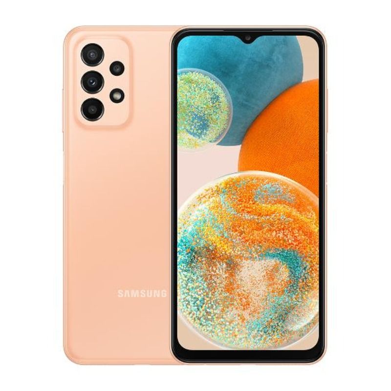 REFURBISHED SAMSUNG A23 5G 128GB ROM 4GB RAM DISPLAY 6.6 INCHES REAR CAMERA 50MP + 5MP + 2MP + 2MP FRONT CAMERA 8MP BATTERY CAPACITY 5000MAH