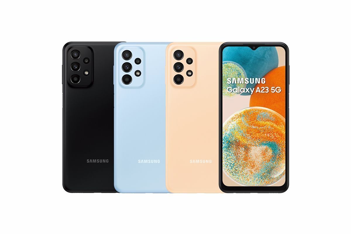 REFURBISHED SAMSUNG A23 5G 128GB ROM 4GB RAM DISPLAY 6.6 INCHES REAR CAMERA 50MP + 5MP + 2MP + 2MP FRONT CAMERA 8MP BATTERY CAPACITY 5000MAH