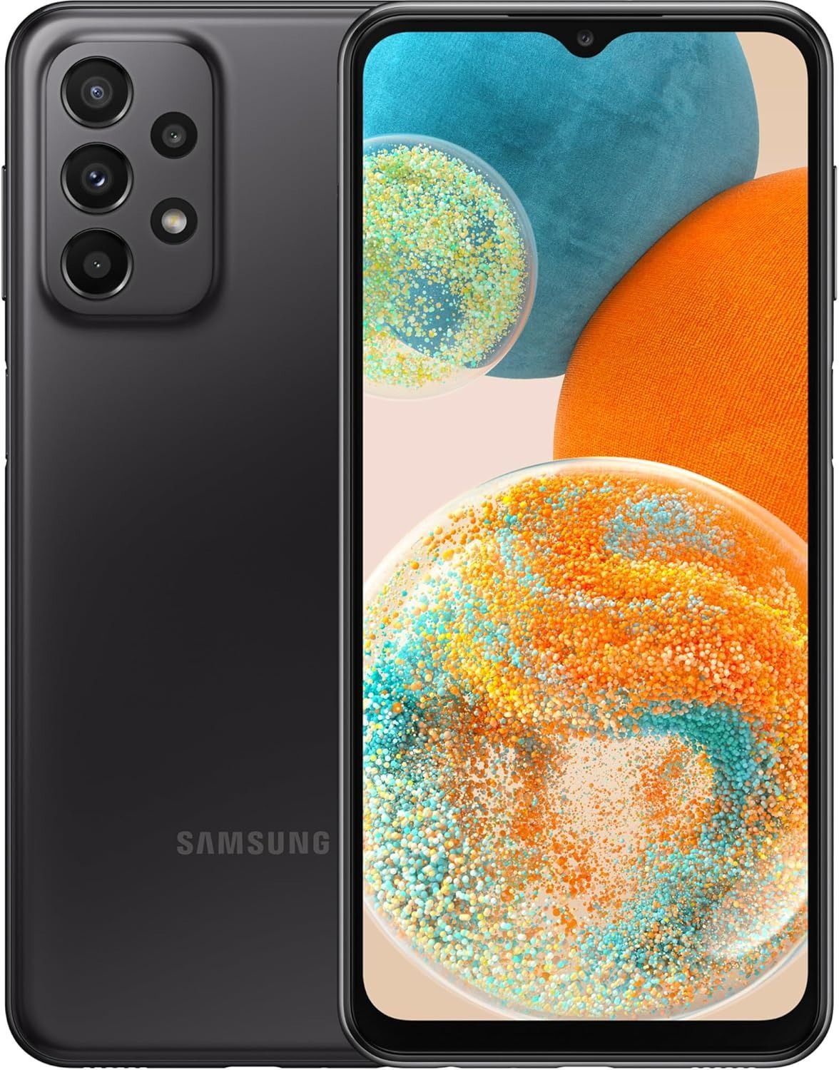 REFURBISHED SAMSUNG A23 5G 128GB ROM 4GB RAM DISPLAY 6.6 INCHES REAR CAMERA 50MP + 5MP + 2MP + 2MP FRONT CAMERA 8MP BATTERY CAPACITY 5000MAH
