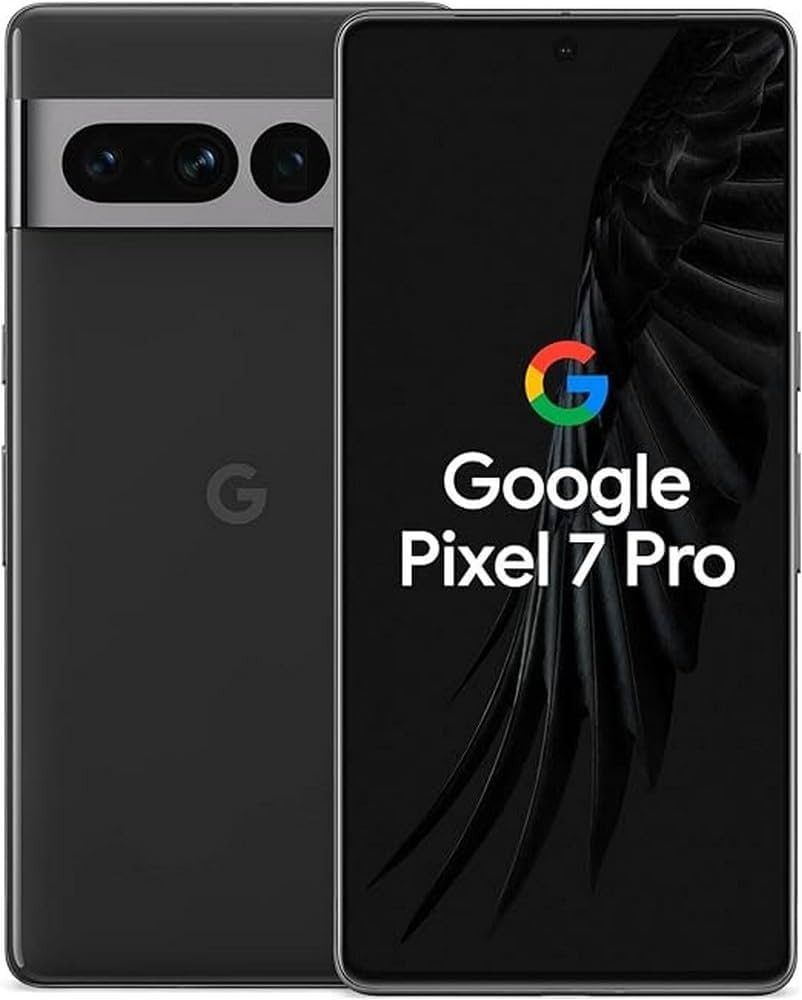 REFURBISHED GOOGLE PIXEL 7 PRO 12GB RAM 128GB ROM DISPLAY 6.7 INCHES REAR CAMERA 50MP + 48MP + 12MP FRONT CAMERA 10.8MP ANDROID 15 BATTERY 5000MAH  BLACK