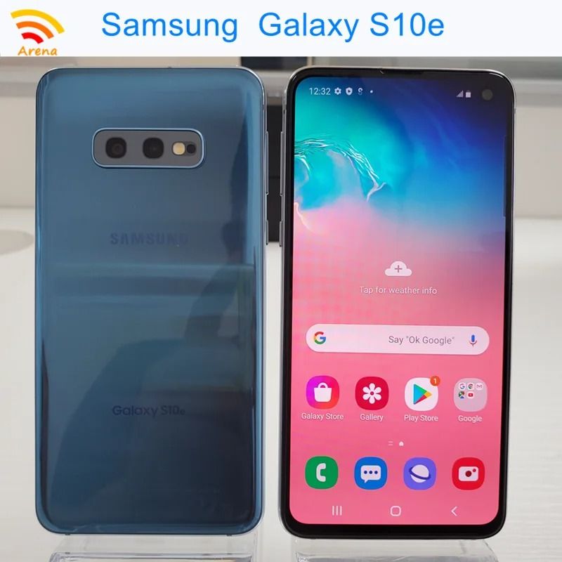 REFURBISHED SAMSUNG S10E 128GB ROM 6GB RAM DISPLAY 5.8 INCHES REAR CAMERA 12MP + 16MP FRONT CAMERA 10MP ANDROID 12 BLUE