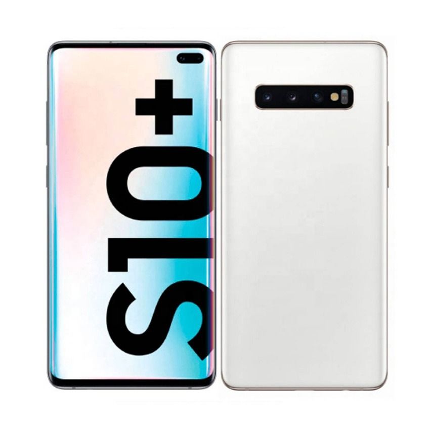 REFURBISHED SAMSUNG S10+ 128GB ROM 8GB RAM CURVED SCREEN DISPLAY 6.4 INCHES REAR CAMERA 12MP + 12MP + 16MP FRONT CAMERA 10MP + 8MP BATTERY CAPACITY 4100Mah