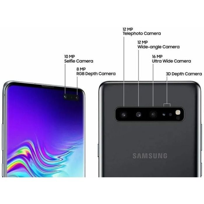 REFURBISHED SAMSUNG S10+ 128GB ROM 8GB RAM CURVED SCREEN DISPLAY 6.4 INCHES REAR CAMERA 12MP + 12MP + 16MP FRONT CAMERA 10MP + 8MP BATTERY CAPACITY 4100Mah