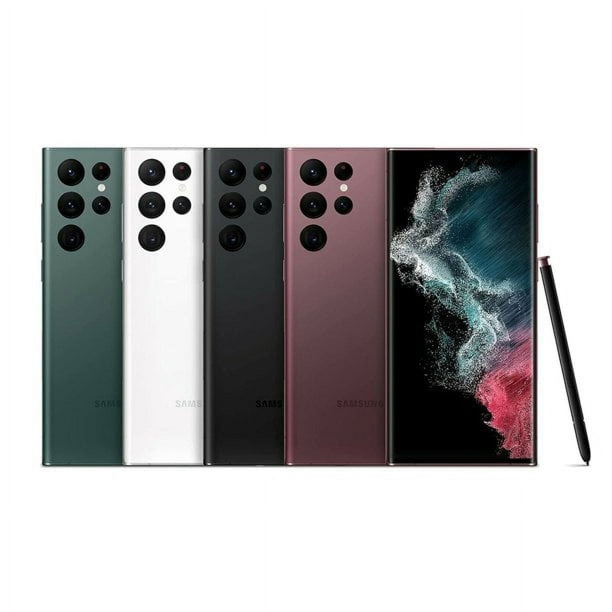 REFURBISHED SAMSUNG S22 ULTRA 128GB ROM DISPLAY 6.8 INCHES REAR CAMERA 108MP + 12MP + 10MP FRONT CAMERA 40MP BATTERY CAPACITY 5000Mah ANDROID 16