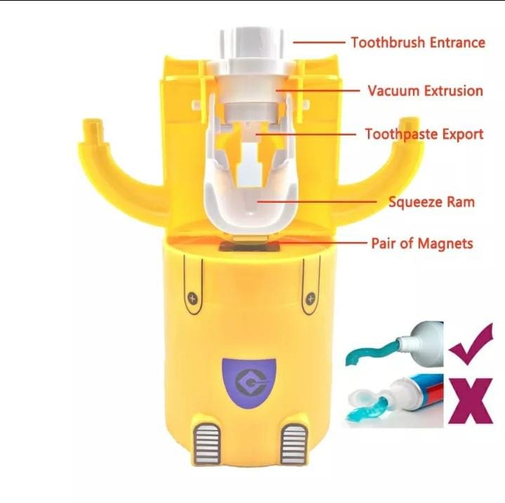 MINIONS AUTOMATIC TOOTHPASTE DISPENSER SQUEEZER