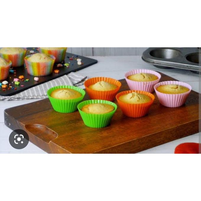 12/Pcs Silicone Cupcakes/Cup Cakes/Muffin/Queen Cakes Baking Molds Cases