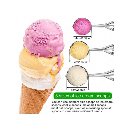 Stainless Steel Ergonomic Ice Cream Scoops