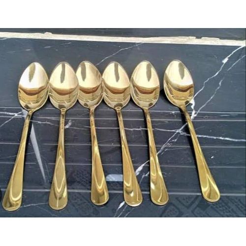Gold spoons set of 6pcs