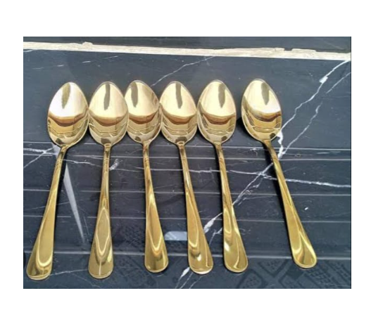 Gold spoons set of 6pcs