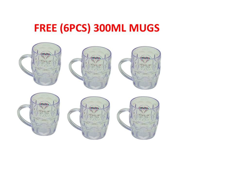1 Keg Pump+ 2 Jugs +6mugs + 2 Stickers for Branding