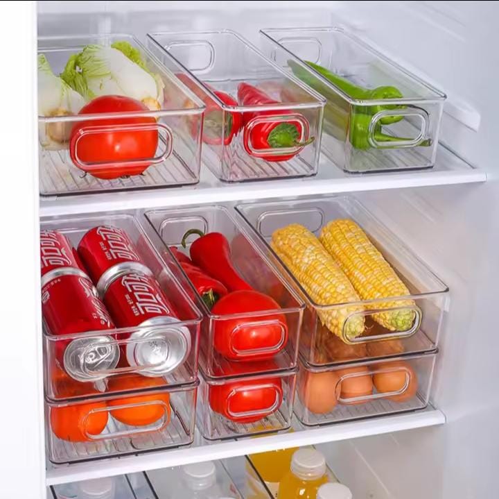 CLEAR & CLUTTER-FREE: ACRYLIC FRIDGE ORGANIZERS
