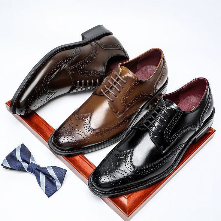 Moroccan leather New Men's Shoes High Quality Men Formal Business Shoes Official Shoes Shoes Style Leather Shoes Soft Driving Shoes Pea Shoes Casual Non-slip party Dress Breathable Shoes Men Dad