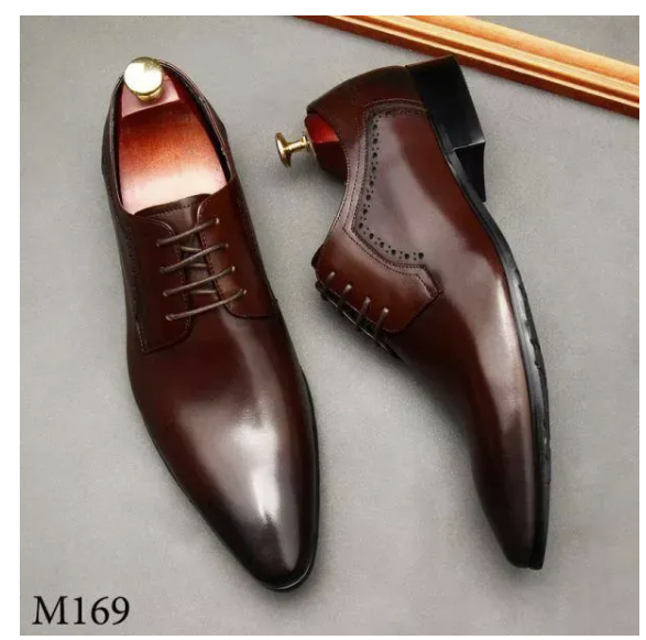 Outdoor genuine leather official shoes with Lightweight soled with soft sole elegant summer shoes closed toes Men's pure leather shoes Classic business casual shoes breathable shoes official