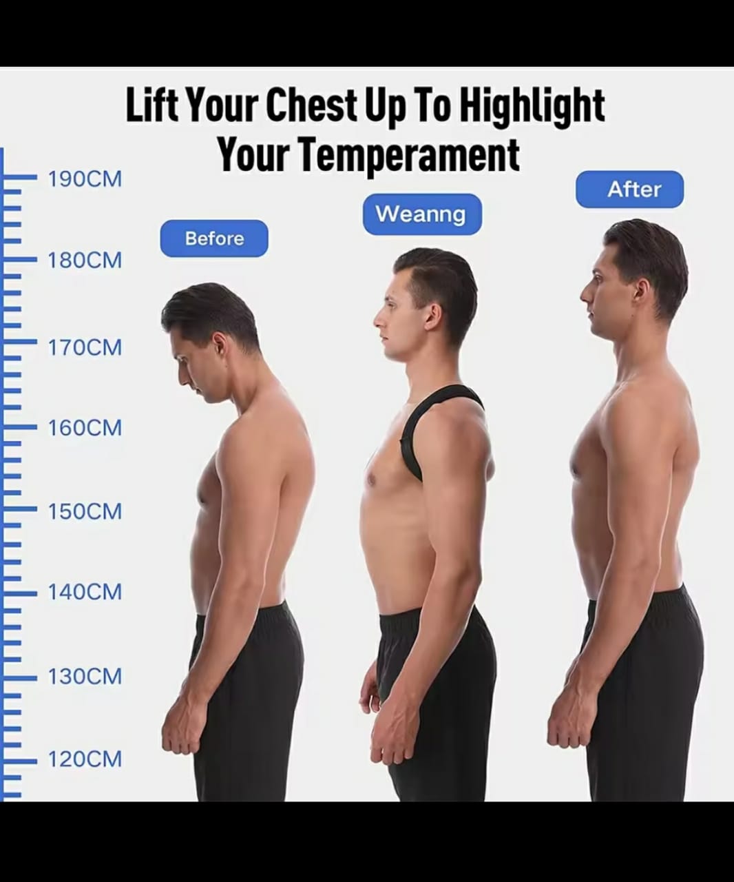 ADJUSTABLE BACK SHOULDER POSTURE CORRECTOR BELT