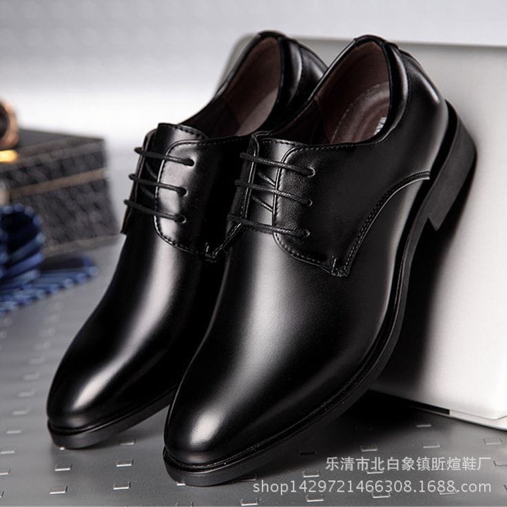 Fashion Men's Dress Oxford Shoes, Official Black Leather Shoes