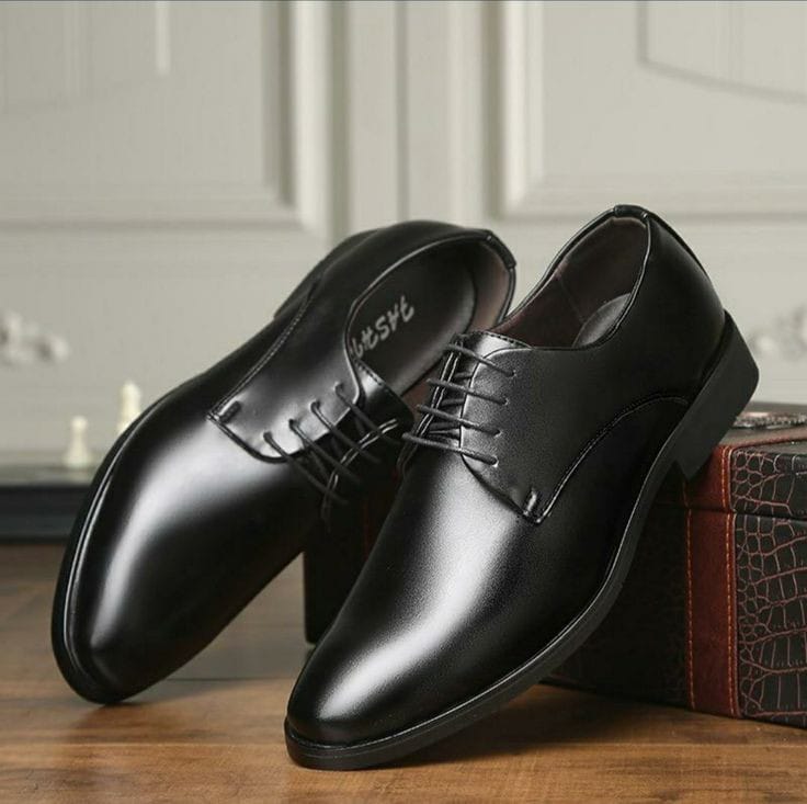 Fashion Men's Dress Oxford Shoes, Official Black Leather Shoes
