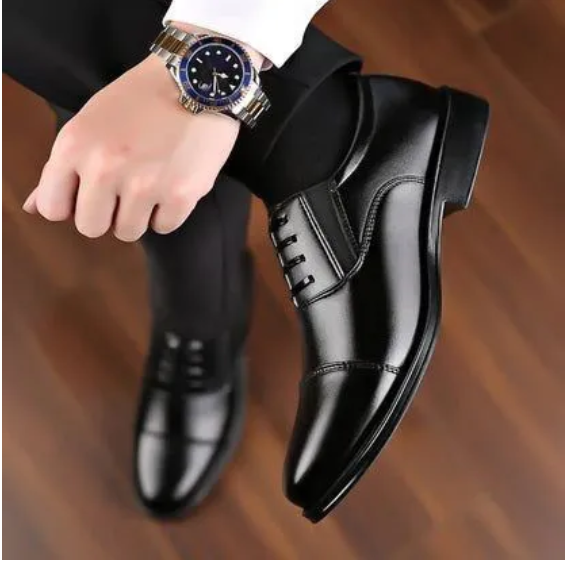 Moroccan leather mens business Dress Shoes Official Shoes Men pure Leather Shoes Breathable Dress Shoes Pointed Toe Formal Shoes Hot Fashion Wedding pure Leather Man Pointed Boy Formal Office Shoe Dad