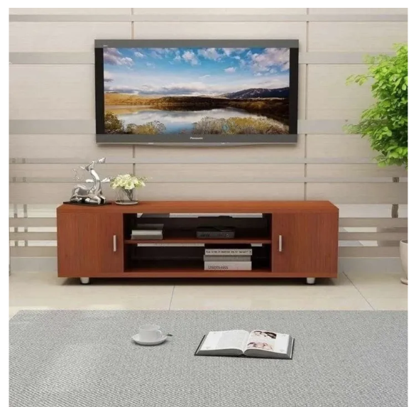 Modern Wooden TV Stand | Stylish, Space-Saving Entertainment Center | Perfect for TVs Up to 55" | Sleek, Durable, and Functional TV Console for Living Rooms.
