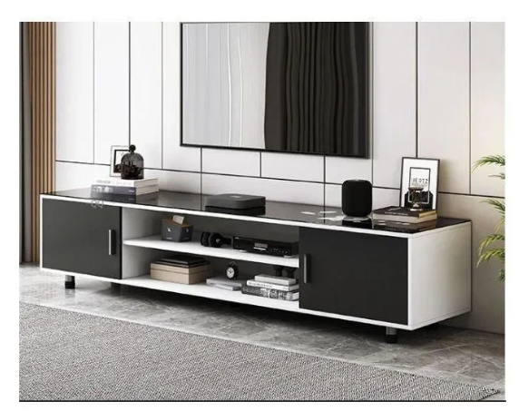 Modern Wooden TV Stand | Stylish, Space-Saving Entertainment Center | Perfect for TVs Up to 55" | Sleek, Durable, and Functional TV Console for Living Rooms.